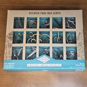 Project Genius Metal Puzzle Set 15 Classic Metal Puzzles
